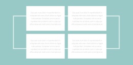 Ready To Use Html Code For Four Texts And A Border