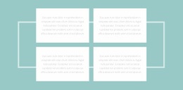 Négy Szöveg És Egy Szegély - Sablonok Webhelytervezés