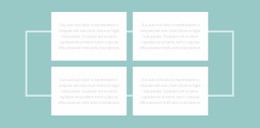 Négy Szöveg És Egy Szegély - Ingyenes Webhelysablon