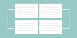 Multipurpose One Page Template For Four Texts And A Border