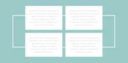 Четыре Текста И Рамка Шаблон Дизайна