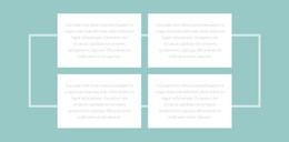 Четыре Текста И Рамка – Адаптивный Веб-Сайт