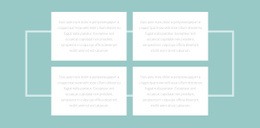 Четыре Текста И Рамка – Макет Сайта Можно Бесплатно Загрузить