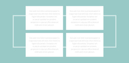 Четыре Текста И Рамка – Бесплатный Шаблон Сайта