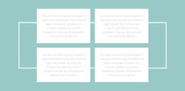 Четыре Текста И Рамка – Тема WordPress С Возможностью Перетаскивания