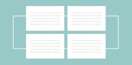 Fyra Texter Och En Bård - Responsiv Webbplats