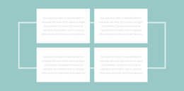 Four Texts And A Border - Templates Website Design