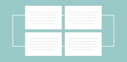 Dört Metin Ve Bir Kenarlık Tasarım Şablonu