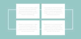 Dört Metin Ve Bir Kenarlık - Duyarlı Web Sitesi