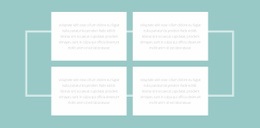 Dört Metin Ve Bir Kenarlık - Şablonlar Web Sitesi Tasarımı