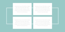 Dört Metin Ve Bir Kenarlık Için Çok Amaçlı Tek Sayfalık Şablon