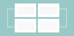 Four Texts And A Border - Free Website Template