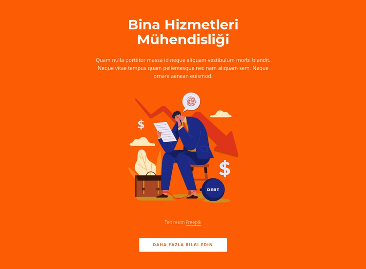 İş hayatındaki inişler ve çıkışlar Web Sitesi Şablonu