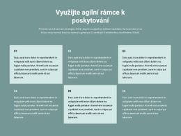 HTML5 Responzivní Pro Šest Textových Bloků