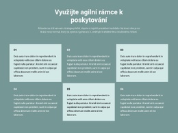 Šest Textových Bloků – Kód Šablony HTML