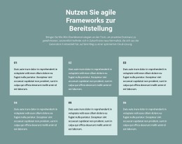 HTML5-Responsive Für Sechs Textblöcke