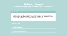 Website-Zielseite Für Wichtige Fragen