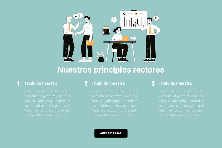 Tres reglas en los negocios Creador de sitios web HTML