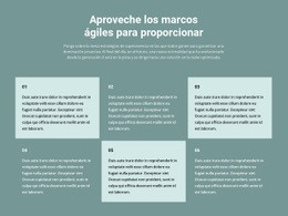 El Mejor Diseño De Sitio Web Para Seis Bloques De Texto