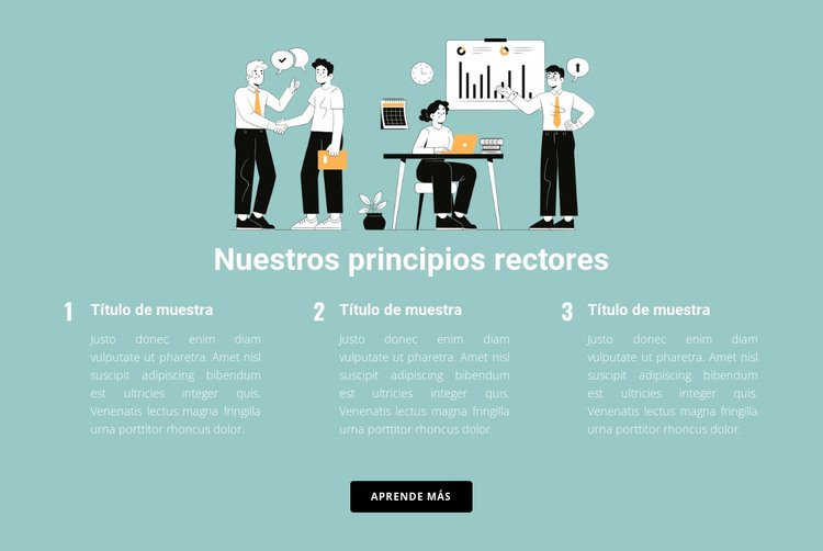 Tres reglas en los negocios Plantilla HTML