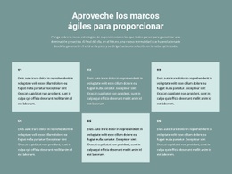 Plantilla HTML5 Exclusiva Para Seis Bloques De Texto