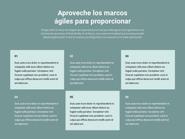 Seis Bloques De Texto - Plantilla Web