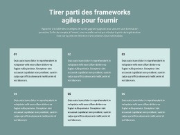 Six Blocs De Texte - Maquette De Site Web Professionnel Personnalisable