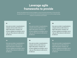 HTML5 Template For Six Text Blocks