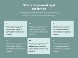 HTML5 Reattivo Per Sei Blocchi Di Testo