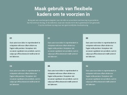 Exclusieve HTML5-Sjabloon Voor Zes Tekstblokken