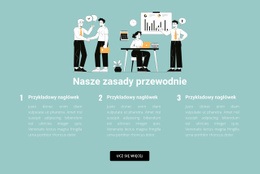 Ekskluzywna Makieta Strony Internetowej Dla Trzy Zasady W Biznesie