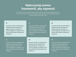 Sześć Bloków Tekstowych - Premium Motyw WordPress