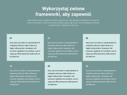 Sześć Bloków Tekstowych - Wielofunkcyjna Strona Docelowa