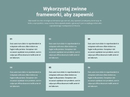 HTML5 Responsywny Dla Sześć Bloków Tekstowych