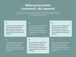 Sześć Bloków Tekstowych - Kreatywny, Uniwersalny Szablon Joomla