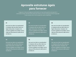 Seis Blocos De Texto Modelo