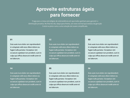 Seis Blocos De Texto - Tema WordPress Premium
