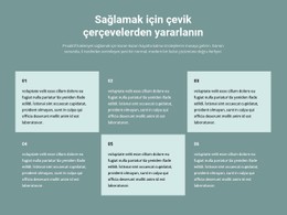Altı Metin Bloğu Için HTML5 Duyarlı