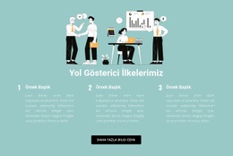 İş Hayatında Üç Kural Için Özel Web Sitesi Modeli