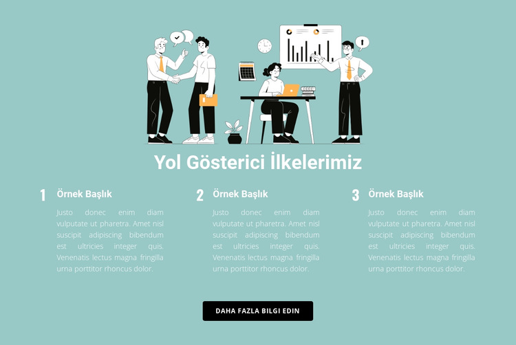 İş hayatında üç kural Web Sitesi Şablonu