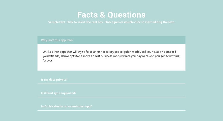 Important questions Wix Template Alternative