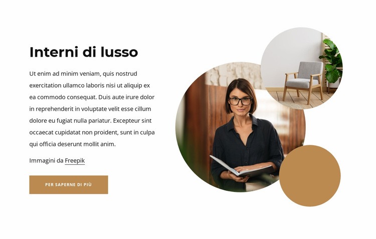 Interni di lusso Modelli di Website Builder