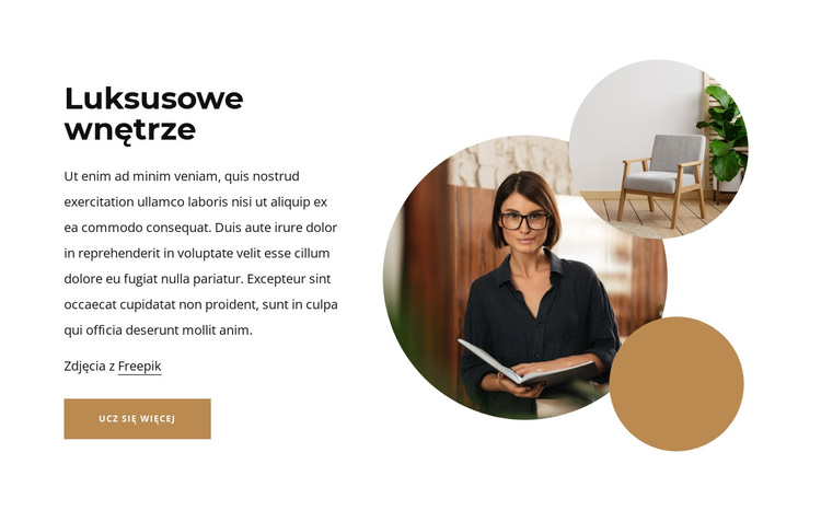 Luksusowe wnętrze Motyw WordPress