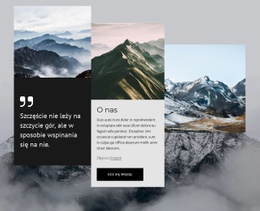 Góry To Moje Szczęśliwe Miejsce - Inspiracja Szablonem HTML5