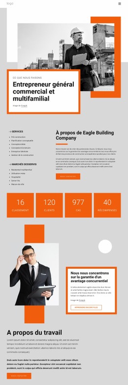 Entrepreneur Général Commercial - HTML Template Builder