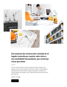 Construcción Centrada En El Legado - Maqueta De Sitio Web Personalizada