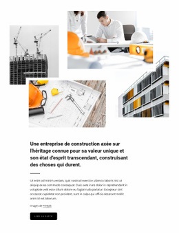 Construction Axée Sur L'Héritage - Maquette De Site Web Personnalisée