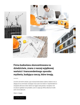 Konstrukcje Skoncentrowane Na Tradycji - Szablon Internetowy