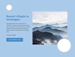 Resort Di Montagna - Mockup Del Sito Web Scaricabile Gratuitamente