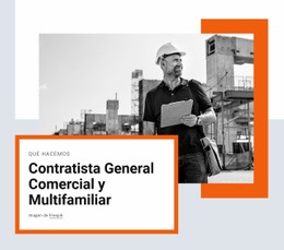 Contratista General Miltifamily: Plantilla HTML5 Adaptable